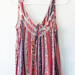 MAURICES Red White and Blue Tank Top Size XS